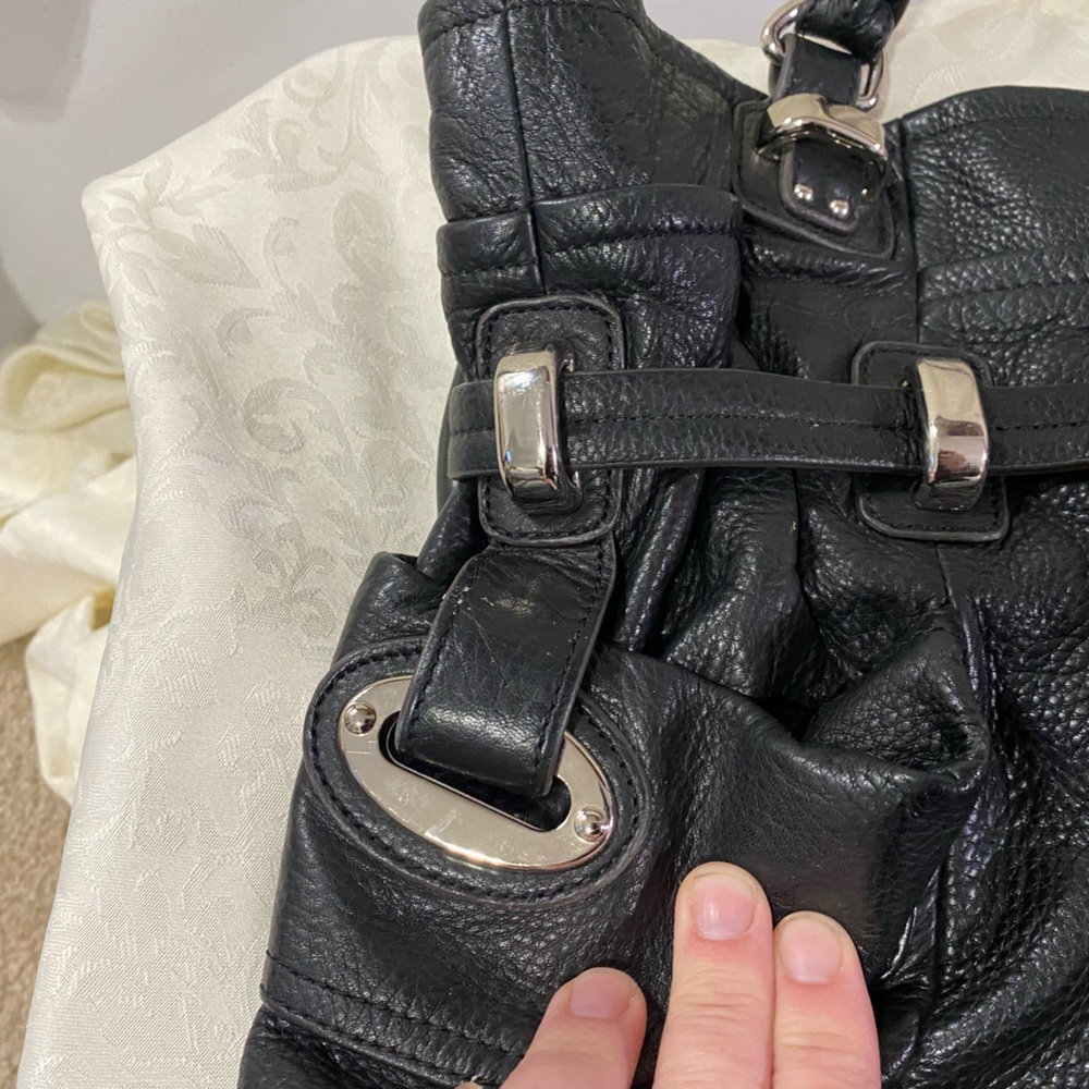B Makowsky leather shoulder bag - Black - Picture 8 of 11